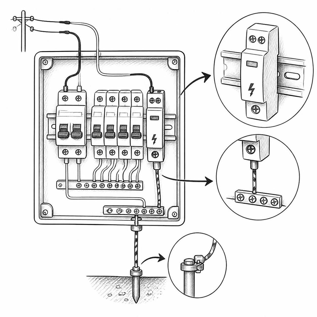 découvrez comment installer un parafoudre dans un tableau électrique pour protéger efficacement votre installation contre les surtensions et les risques d'incendie.